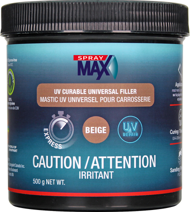SprayMax 5680800 UV Curable Universal Filler Beige 500g