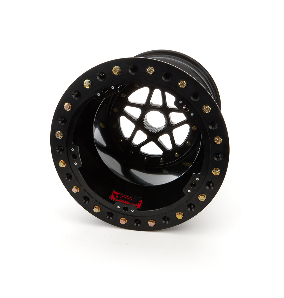 SANDER ENGINEERING S15-175-SO2-B Sprint Wheel 15x17 5in BS Out Side Lock Black