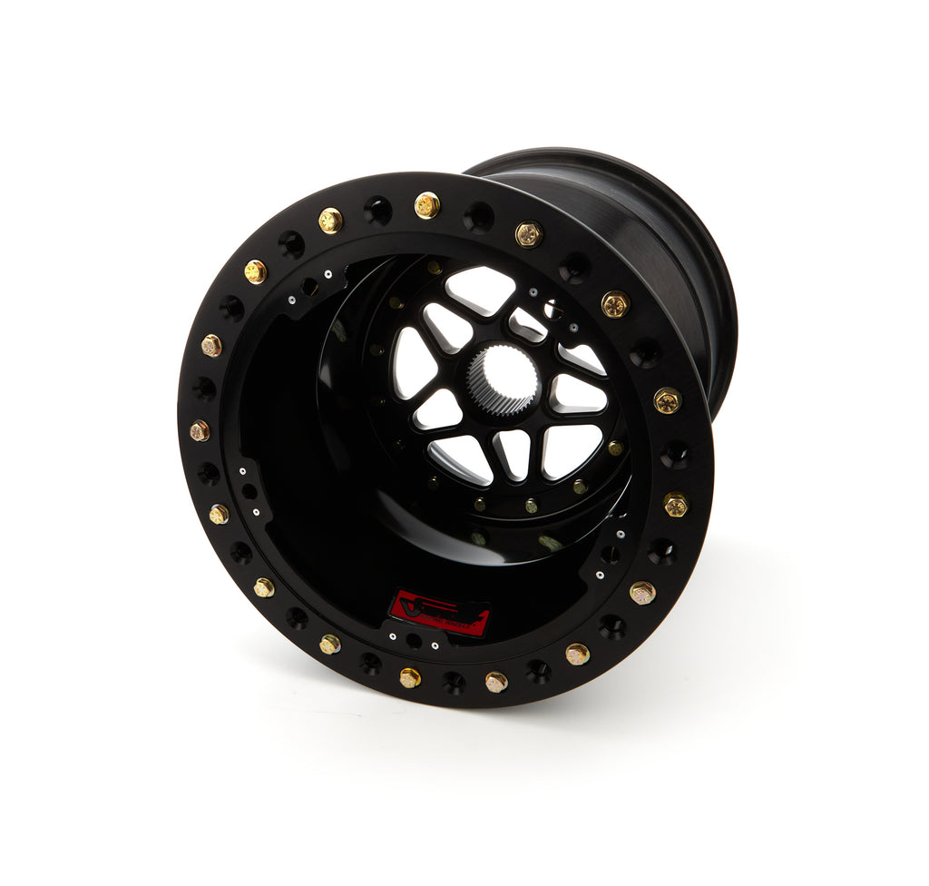 SANDER ENGINEERING S15-177-SO2-B Sprint Wheel 15x17 7in BS Outside Lock Black