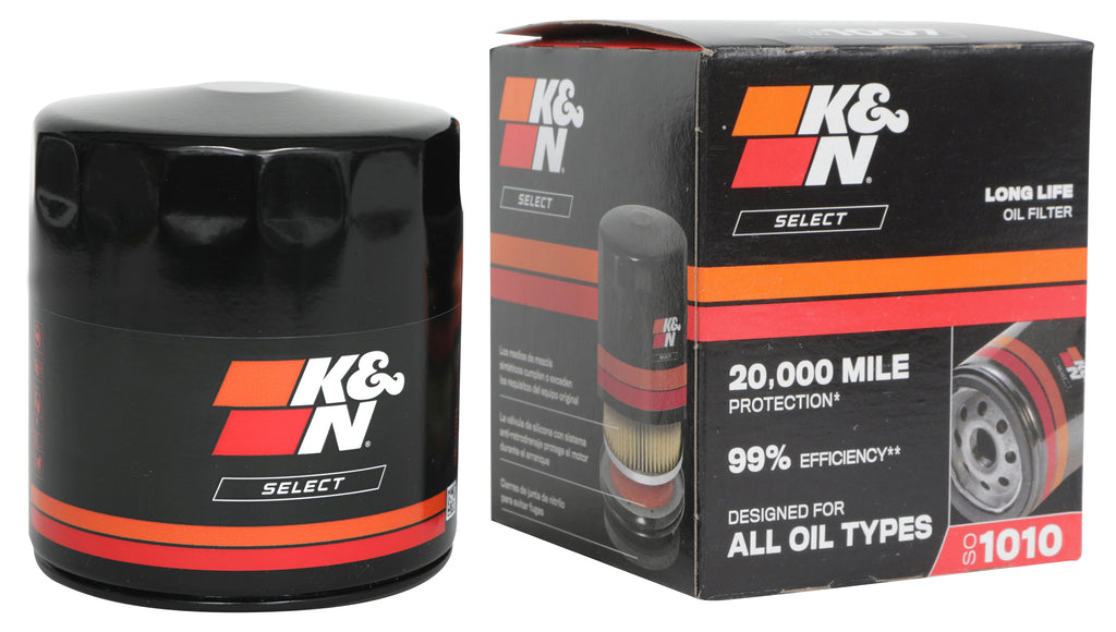 K&N SO-1010 Oil Filter; Spin-On for Select Acura ADX, Acura CSX, Acura EL, Acura ILX, Acura Integra, Acura MDX, Acura RDX, Acura RL, Acura RLX, Acura RSX, Acura TL, Acura TLX, Acura TSX, Acura ZDX, Alfa Romeo 147, Alfa Romeo 4C, Chrysler Sebring, Dodge