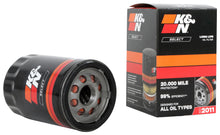 Load image into Gallery viewer, K&amp;N SO-2011 Oil Filter; Spin-On for Select Buick Enclave, Buick LaCrosse, Cadillac CT4, Cadillac CT5, Cadillac CT6, Cadillac CTS, Cadillac Escalade, Cadillac Escalade ESV, Cadillac SRX, Cadillac XTS, Chevrolet Captiva Sport, Chevrolet Equinox, Chevrolet