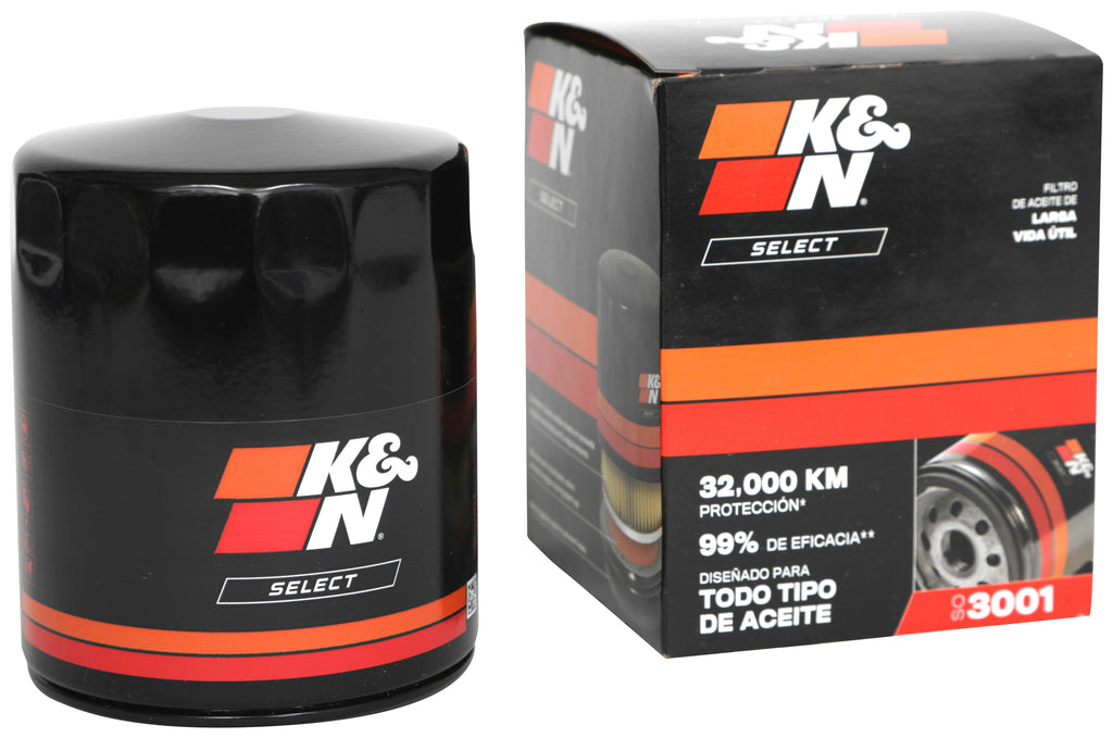 K&N SO-3001 Oil Filter; Spin-On for Select AC Shelby Cobra, American Motors Ambassador, American Motors Rebel, Audi 4000, Audi 5000, Audi A4, Audi A4 Quattro, Audi A6, Audi A6 Quattro, Audi Cabriolet, Chrysler 300, Chrysler Imperial, Chrysler New Yorker,