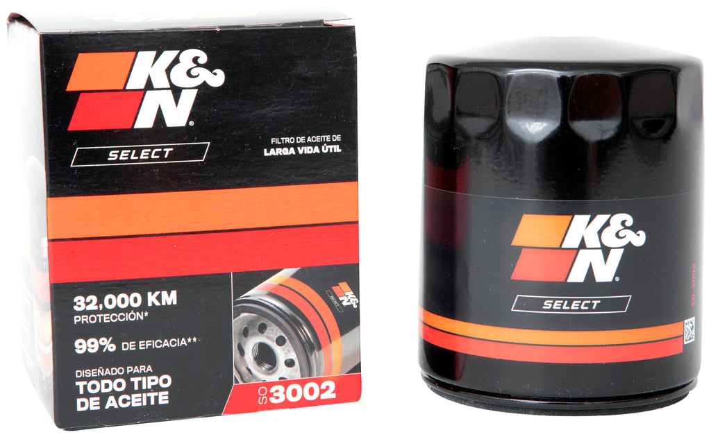 K&N SO-3002 Oil Filter; Spin-On for Select AM General Hummer, Chevrolet Blazer, Chevrolet C10 Panel, Chevrolet C10 Pickup, Chevrolet C10 Suburban, Chevrolet C1500, Chevrolet C1500 Suburban, Chevrolet C20 Panel, Chevrolet C20 Pickup, Chevrolet C20