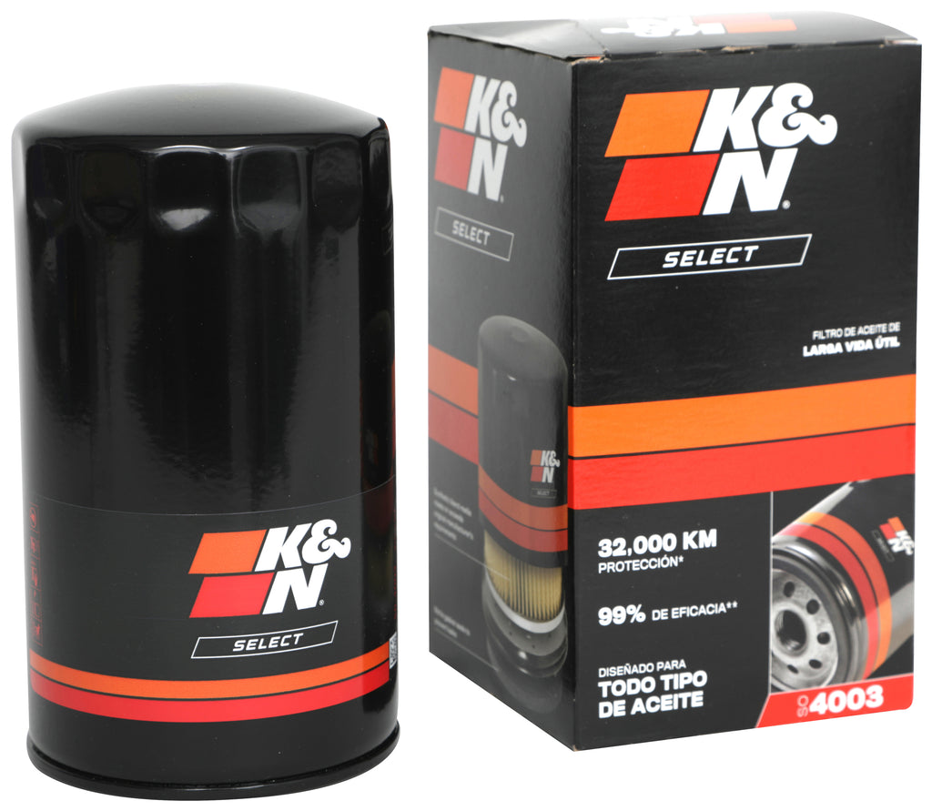 K&N SO-4003 Oil Filter; Spin-On for Select Dodge D250, Dodge D350, Dodge Ram 2500, Dodge Ram 3500, Dodge Ram 4000, Dodge Ram 4500, Dodge Ram 5500, Dodge W250, Dodge W350, Ram 2500, Ram 3500, Ram 4500, Ram 5500, Sterling Truck Bullet 45, Sterling Truck