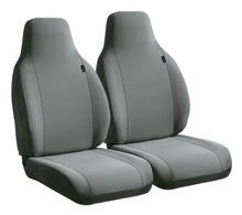 Load image into Gallery viewer, FIA SP801 GRAY SP80 Series - Seat Protector Poly Semi-Custom Fit Car Front Seat Cover- Gray for Select Chevrolet Cruze, Chevrolet Impala, Chevrolet Malibu, Ford Escape, Ford Focus, Ford Fusion, Honda Accord, Honda CR-V, Honda Civic, Honda Fit, Honda