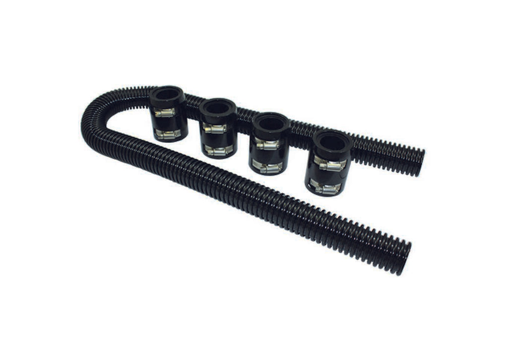 SPECIALTY PRODUCTS COMPANY 6454 Radiator Hose Kit  48in w/Aluminum Caps Black