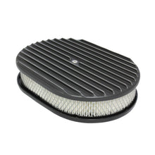 Load image into Gallery viewer, SPECIALTY PRODUCTS COMPANY 6498BK Air Cleaner Kit  12in X 2in Oval Full Finned Top
