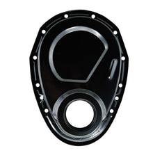 Load image into Gallery viewer, SPECIALTY PRODUCTS COMPANY 7120BK Timing Chain Cover SBC OEM Style Black Steel