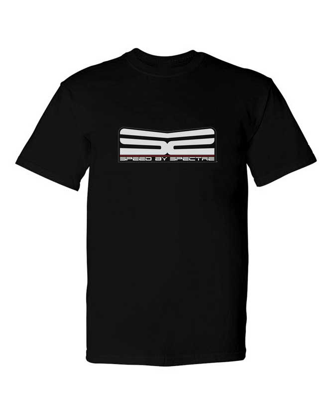 T-Shirt;-Black,-Speed-By-Spectre-Ss-Logo,-Small