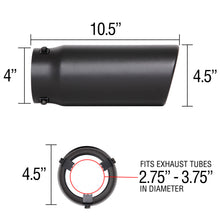 Load image into Gallery viewer, Exhaust-Tip-4-12In.-Od--Slant---Black