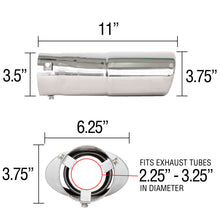 Load image into Gallery viewer, Exhaust-Tip-Bolt-On--Oval-(Fits-2.25In-To-3.25In-Piping)