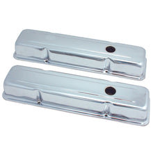 Load image into Gallery viewer, 5886-Sbc-Models-Valve-Cover-Set-Standard-Chrome-Steel-2-P