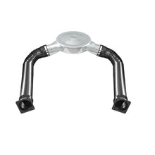 Load image into Gallery viewer, Air-Box-Kit-14In.--Dual-120-Degree-Inlets---Chrome-WBlack-Ducts
