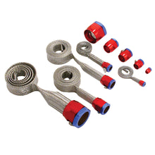 Load image into Gallery viewer, Magnabraid-304Ss-Braided-Sleeving-Kit---RedBlue-End-Caps