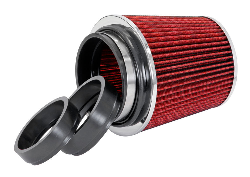 Adjustable-Conical-Air-Filter-5-12In.-Tall-(Fits-3In.--3-12In.--4In.-Tubes)---Red