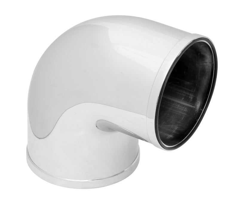 Universal-Intake-Elbow-Tube-(Abs)-3In.-Od--90-Degree---Chrome