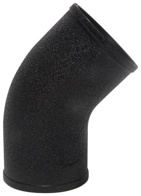 Universal-Intake-Elbow-Tube-(Abs)-3In.-Od--45-Degree---Black-Textured-Powdercoat