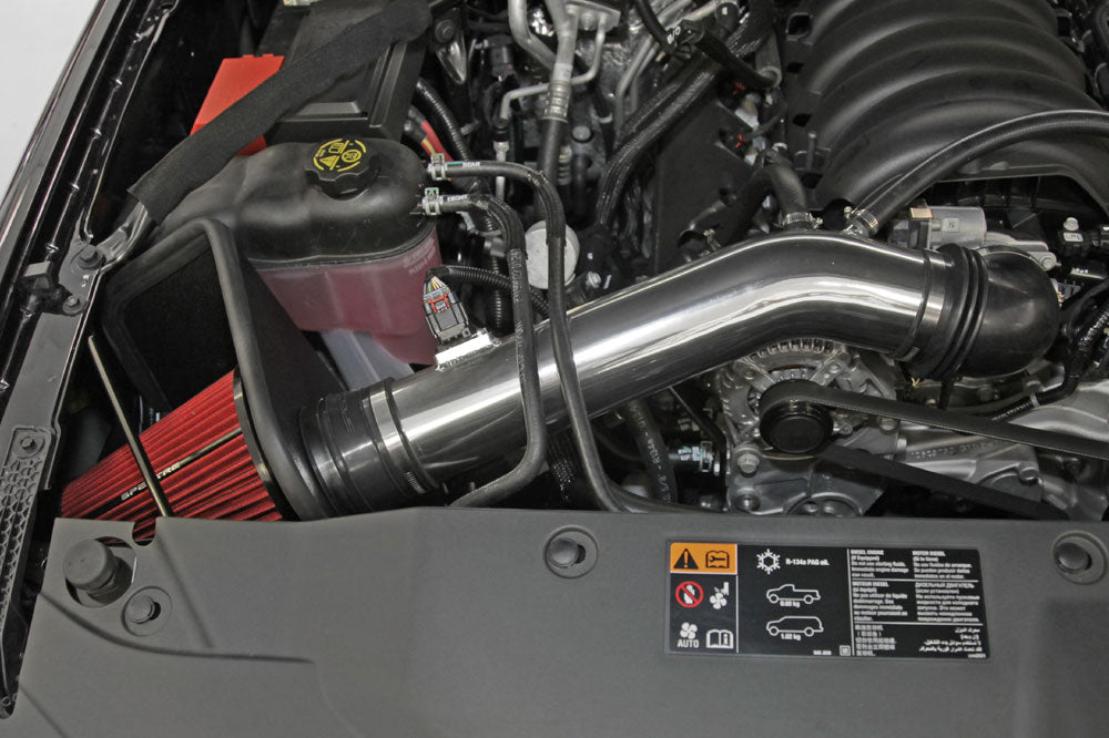 14-15-Gm-SilveradoSierra-V8-5.3L-FI-Air-Intake-Kit---Polished-WRed-Filter