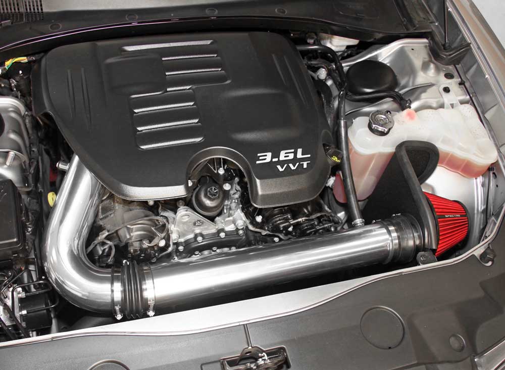 11-17-ChallengerCharger-3.6L-Air-Intake-Kit---Polished-WRed-Filter