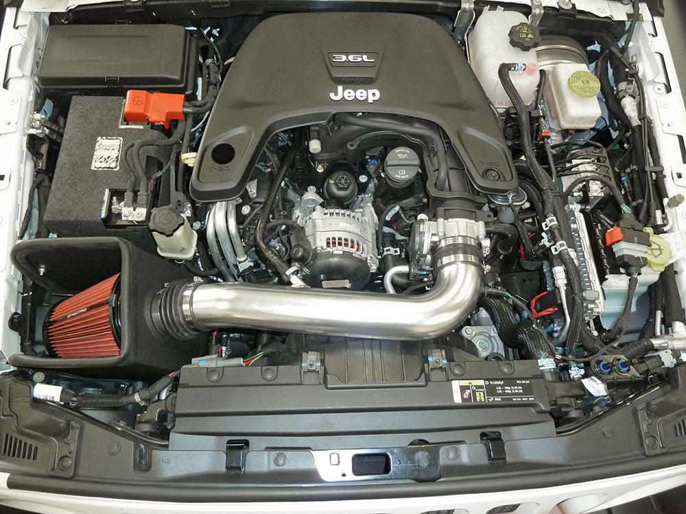 2018-Jeep-Wrangler-V6-3.6L-FI-Air-Intake-Kit---Polished-WRed-Filter