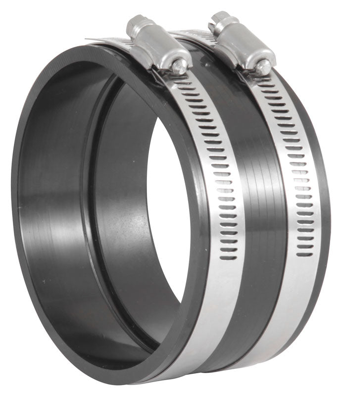 Coupler-4In.-(Pvc)---Black