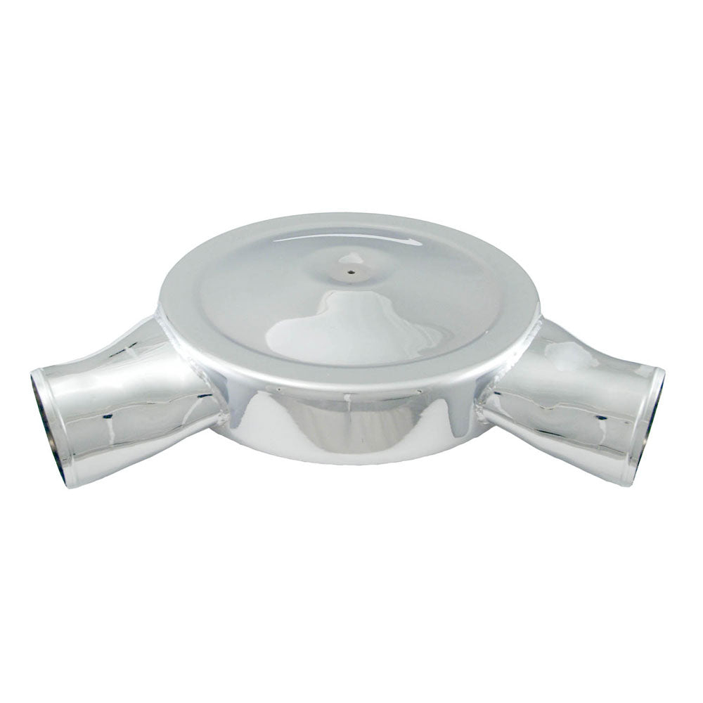 Low-Profile-Air-Box-14In.-Od-X-5-1332In.-H--120-Degree-Inlet---Chrome