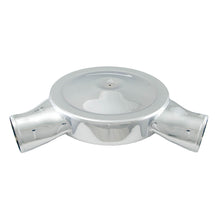 Load image into Gallery viewer, Low-Profile-Air-Box-14In.-Od-X-5-1332In.-H--120-Degree-Inlet---Chrome
