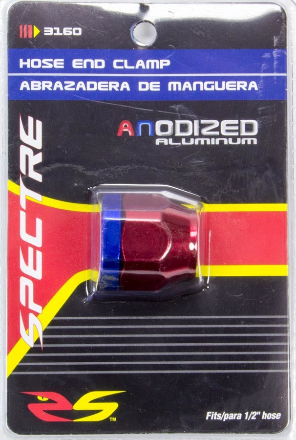 SPECTRE 3160 1/2in Magna-Clamp Hose Red & Blue