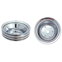 Load image into Gallery viewer, SPECTRE 4448 SBC LWP Lower Pulley Triple Groove Chrome