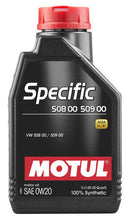 Load image into Gallery viewer, Motul 107385 Specific 508 00 509 00 0W20 Synthetic Engine Oil - 1L