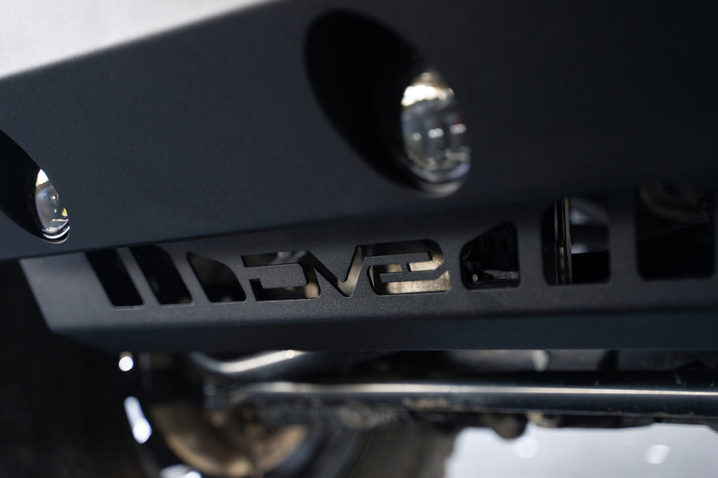DV8 Offroad SPJL-02 JL/JT Front Bumper Sway-Bar Disconnect Motor Skid Plate