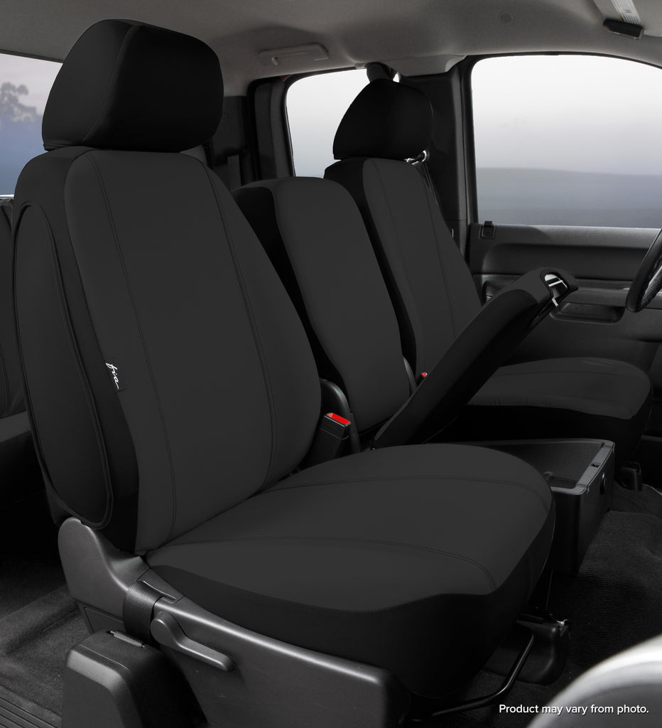 FIA SP89-42 BLACK SP80 Series - Seat Protector Poly-Cotton Custom Fit Front Seat Cover - Black for Select Toyota Tundra