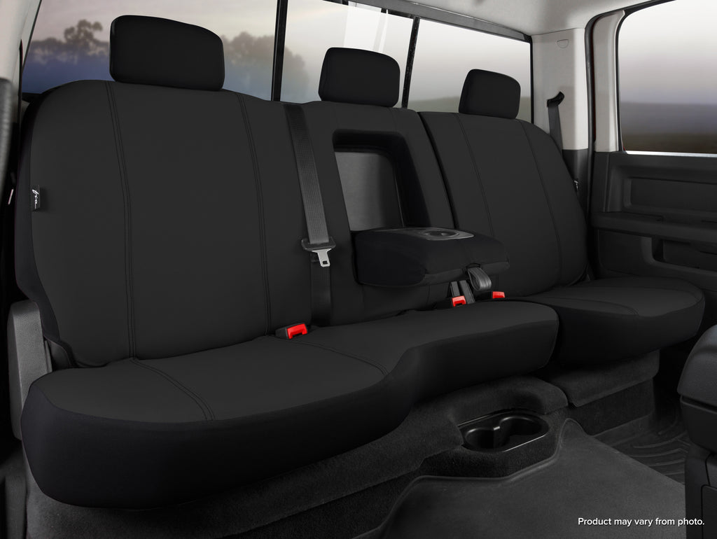 FIA SP82-49 BLACK SP80 Series - Seat Protector Poly-Cotton Custom Fit Rear Seat Cover - Black for Select Dodge Ram 1500, Dodge Ram 2500, Dodge Ram 3500, Ram 1500, Ram Classic, Ram 2500, Ram