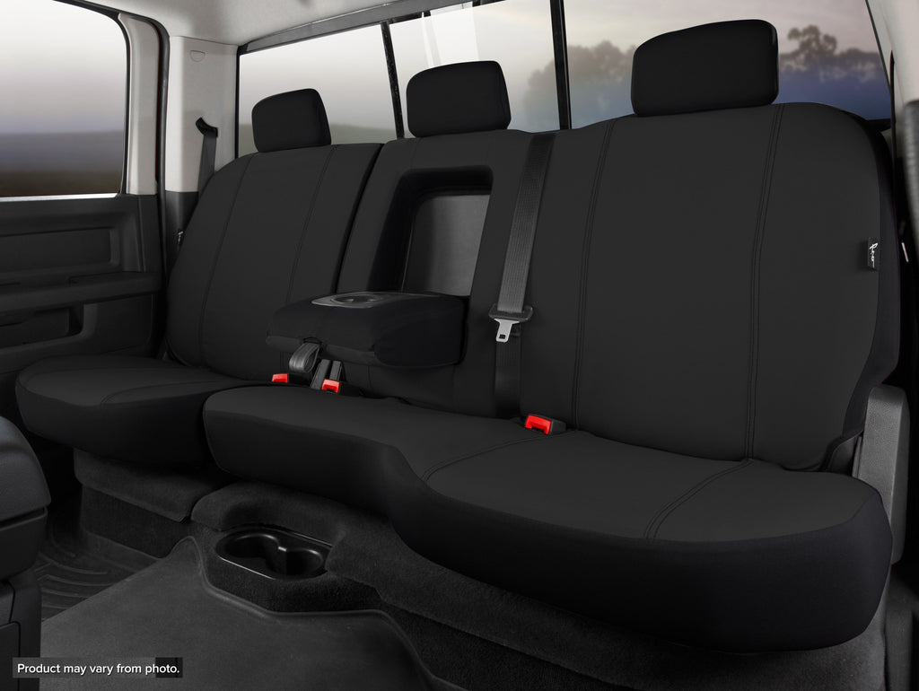FIA SP82-39 BLACK SP80 Series - Seat Protector Poly-Cotton Custom Fit Rear Seat Cover - Black for Select Ford F-150, Ford F-250 Super Duty, Ford F-350 Super Duty, Ford F-450 Super Duty, Ford F-550 Super Duty