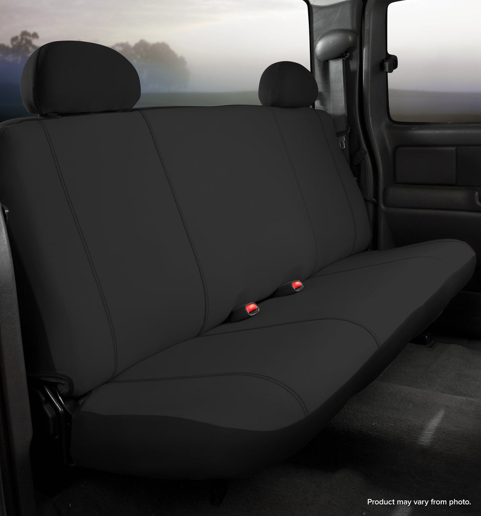 FIA SP82-40 BLACK SP80 Series - Seat Protector Poly-Cotton Custom Fit Rear Seat Cover - Black for Select Dodge Ram 1500, Ram 1500, Ram Classic, Ram 2500, Ram