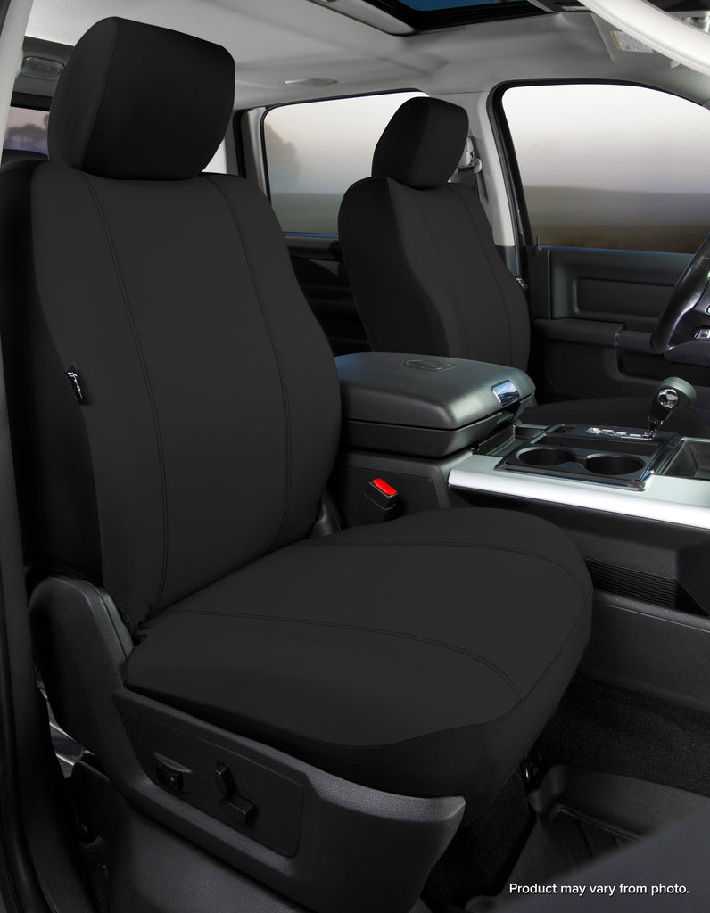 FIA SP89-41 BLACK SP80 Series - Seat Protector Poly-Cotton Custom Fit Front Seat Cover - Black for Select Toyota Tundra