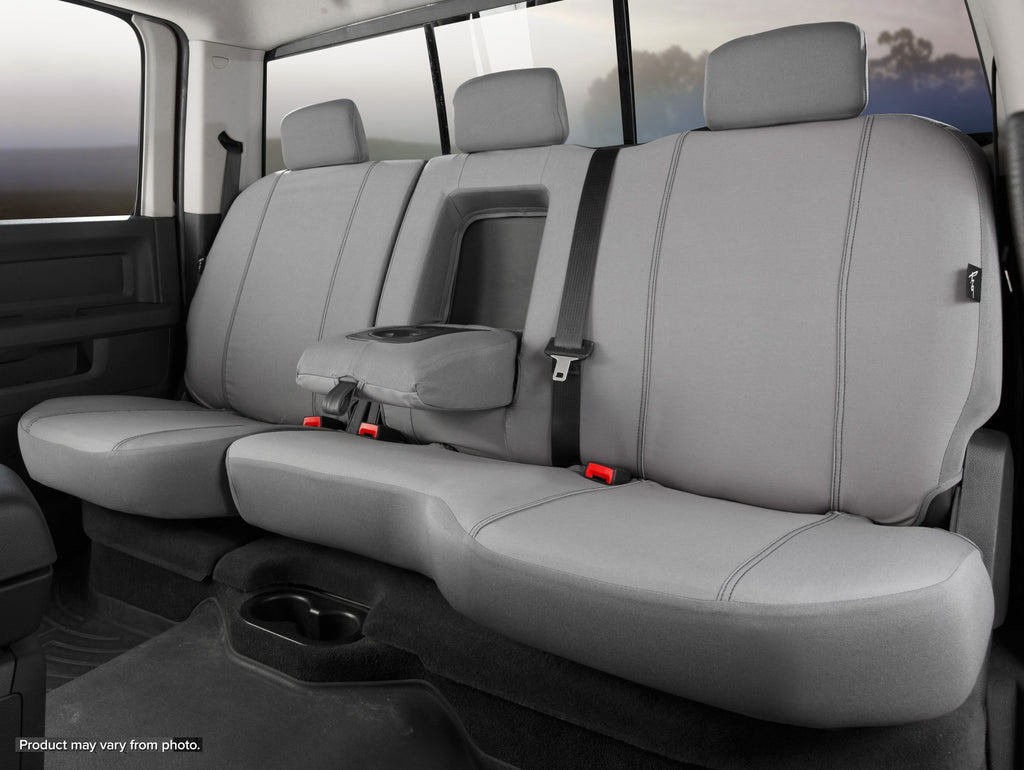 FIA SP82-39 GRAY SP80 Series - Seat Protector Poly-Cotton Custom Fit Rear Seat Cover - Gray for Select Ford F-150, Ford F-250 Super Duty, Ford F-350 Super Duty, Ford F-450 Super Duty, Ford F-550 Super Duty
