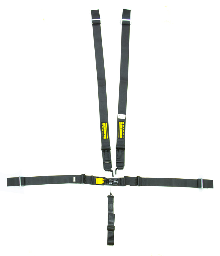 SCHROTH RACING SR71750D 5pt Harness System SFI LatchLink Black 3in Shld
