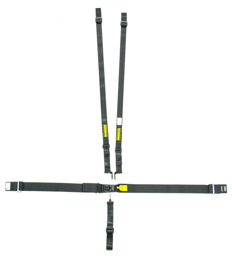 SCHROTH RACING SR76050H 5pt Harness System SFI LatchLink Black HANS