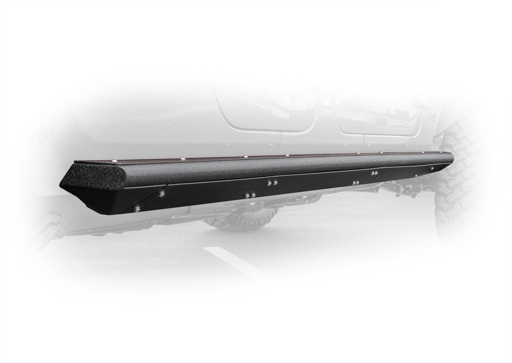 DV8 Offroad SRGL-02 Rock Slider with Step; Pair for Select Jeep Gladiator
