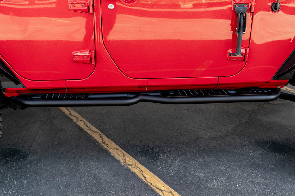 DV8 Offroad SRJK-08 4-Door Jeep Wrangler JK OE Plus Side Steps