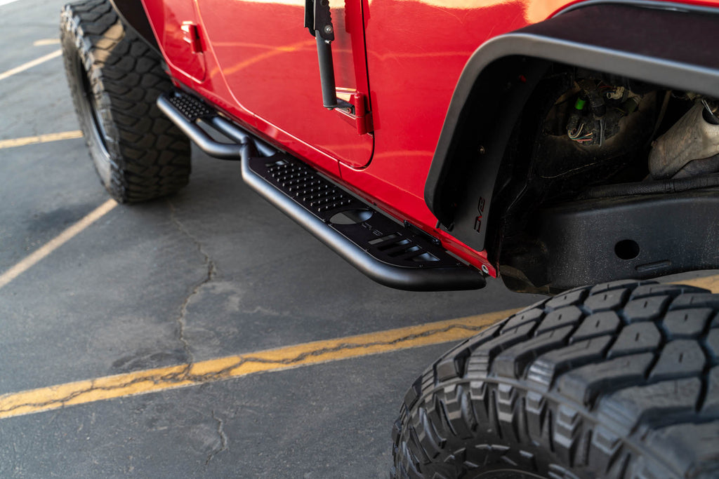 DV8 Offroad SRJK-08 4-Door Jeep Wrangler JK OE Plus Side Steps