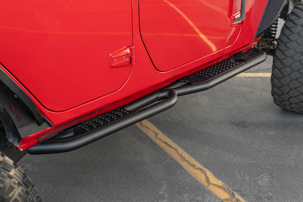 DV8 Offroad SRJK-08 4-Door Jeep Wrangler JK OE Plus Side Steps