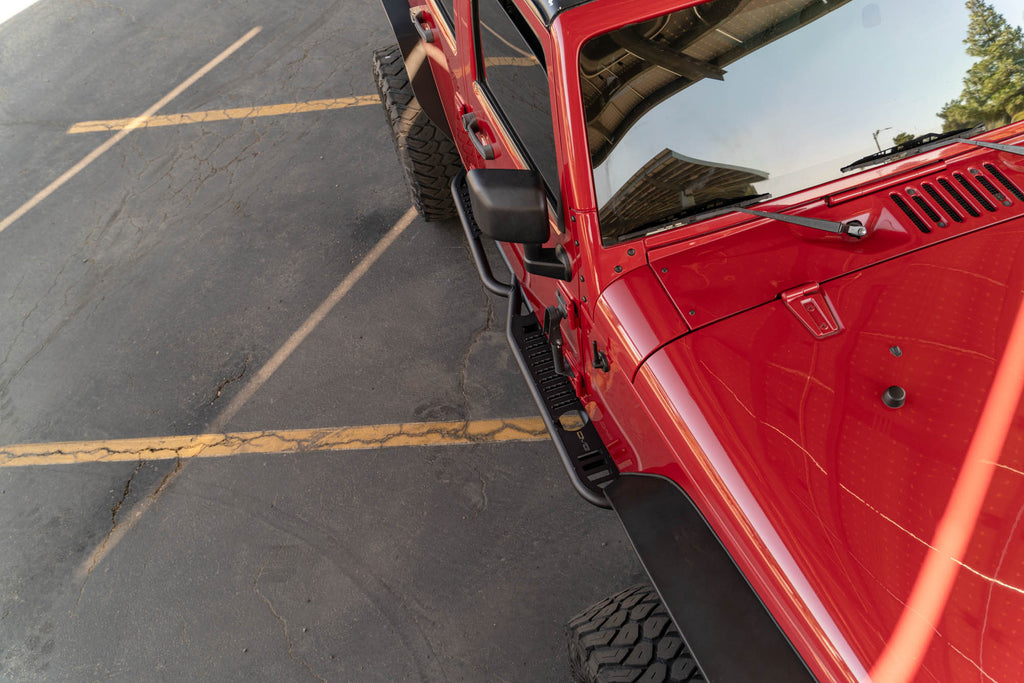DV8 Offroad SRJK-08 4-Door Jeep Wrangler JK OE Plus Side Steps