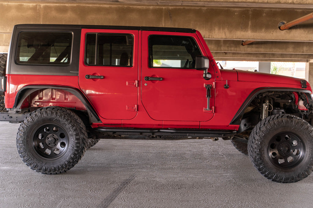 DV8 Offroad SRJK-08 4-Door Jeep Wrangler JK OE Plus Side Steps