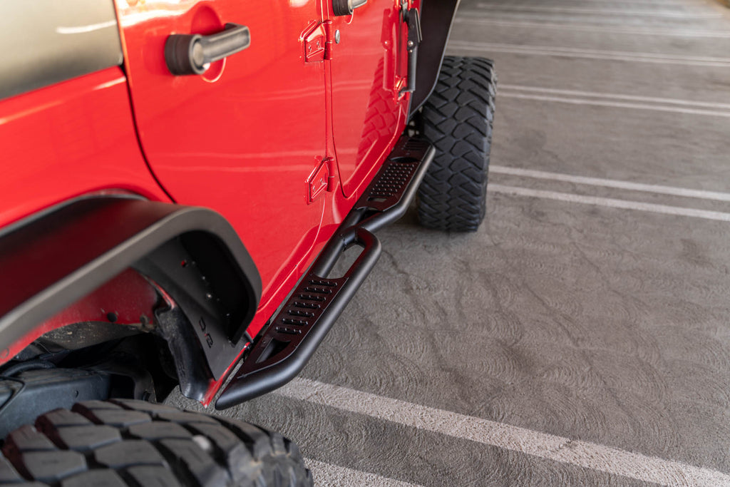 DV8 Offroad SRJK-08 4-Door Jeep Wrangler JK OE Plus Side Steps