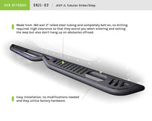 Load image into Gallery viewer, DV8 Offroad SRJL-02 Boxed Rock Slider with Step for Select Jeep Wrangler