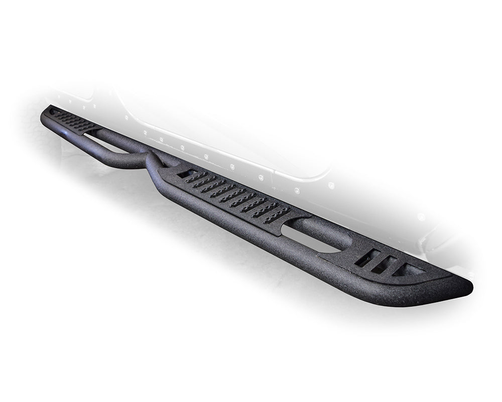 DV8 Offroad SRJL-02 Boxed Rock Slider with Step for Select Jeep Wrangler