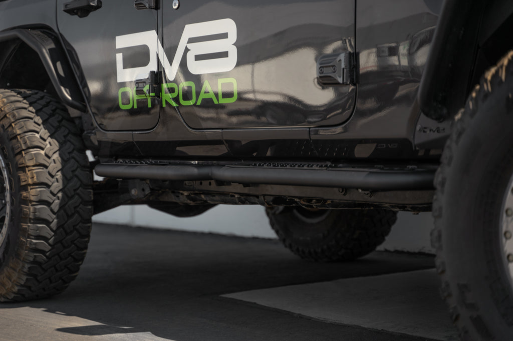DV8 Offroad SRJL-08 Jeep Wrangler JL OE Plus 4-Door Side Steps