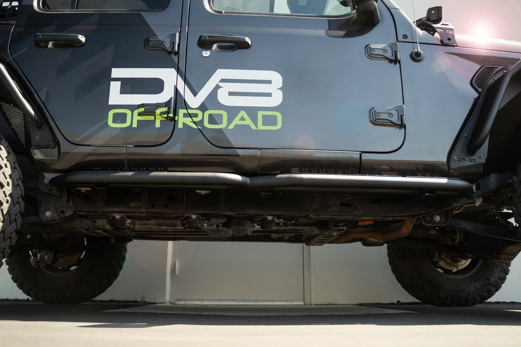 DV8 Offroad SRJL-08 Jeep Wrangler JL OE Plus 4-Door Side Steps